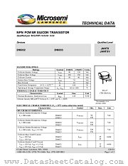 JANTXV2N6033 datasheet pdf Microsemi