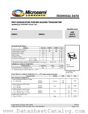 JANTXV2N6052 datasheet pdf Microsemi