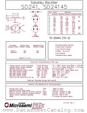 SD24145 datasheet pdf Microsemi