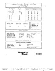 MS1060 datasheet pdf Microsemi