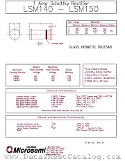 LSM140 MELF datasheet pdf Microsemi