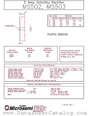 MS502 datasheet pdf Microsemi