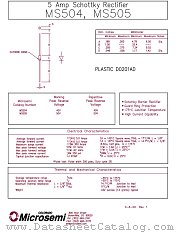 MS504 datasheet pdf Microsemi