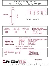 MSP535 datasheet pdf Microsemi