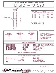 UF515 datasheet pdf Microsemi