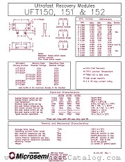 UFT15260 datasheet pdf Microsemi