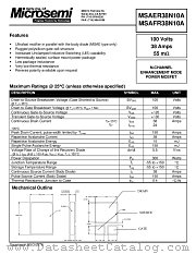 MSAFR38N10A datasheet pdf Microsemi