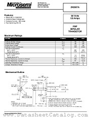 JANTX2N2907A datasheet pdf Microsemi