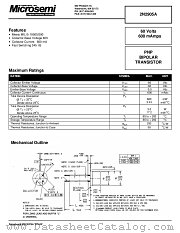 JANTXV2N2905AL datasheet pdf Microsemi