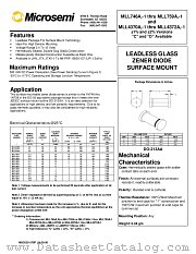 MLL753A datasheet pdf Microsemi