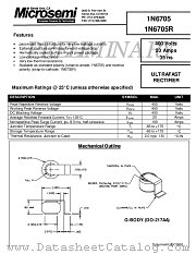 1N6705R datasheet pdf Microsemi