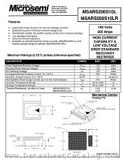 MSARS200S10L datasheet pdf Microsemi