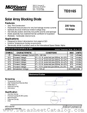 TD3165 datasheet pdf Microsemi