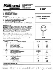 2N3867 datasheet pdf Microsemi