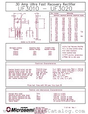 UF3010 datasheet pdf Microsemi