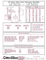 UF3050 datasheet pdf Microsemi