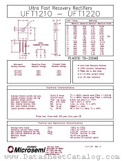 UFT1220 datasheet pdf Microsemi