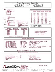 1N3893 datasheet pdf Microsemi