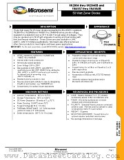 1N2821A datasheet pdf Microsemi