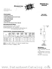 JAN1N4249 datasheet pdf Microsemi