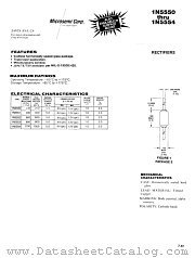 JANS1N5553 datasheet pdf Microsemi