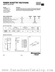 USD4030S datasheet pdf Microsemi