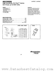 UHVP802 datasheet pdf Microsemi