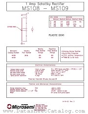 MS109 datasheet pdf Microsemi