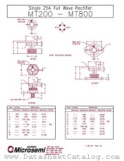 MT200 datasheet pdf Microsemi