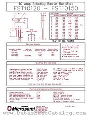 FST10120 datasheet pdf Microsemi