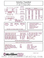 FST15230 datasheet pdf Microsemi