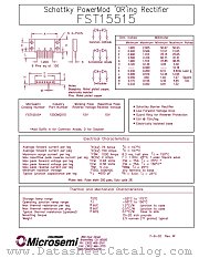 FST15515 datasheet pdf Microsemi