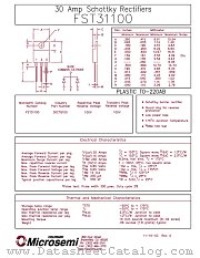 FST31100 datasheet pdf Microsemi