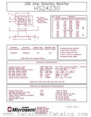 HS24230 datasheet pdf Microsemi