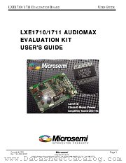 LX1711 EVAL KIT datasheet pdf Microsemi