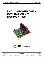 LX1710-HV EVAL KIT datasheet pdf Microsemi