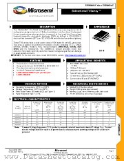 USB0805C datasheet pdf Microsemi