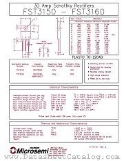 FST3160 datasheet pdf Microsemi