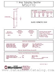 MSG110 datasheet pdf Microsemi