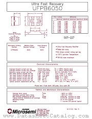 UFPB6050 datasheet pdf Microsemi