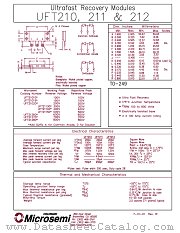 UFT21260 datasheet pdf Microsemi