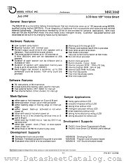 MSU3142 datasheet pdf Mosel Vitelic Corp