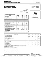 BAV74LT1 datasheet pdf Motorola