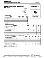 BCW68GLT1 datasheet pdf Motorola