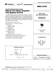 MBC13720 datasheet pdf Motorola