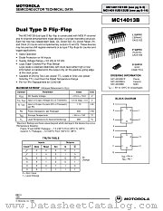 MC14013 datasheet pdf Motorola