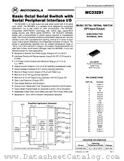 MC33291 datasheet pdf Motorola