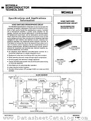 MC34018 datasheet pdf Motorola