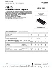 MHL21336 datasheet pdf Motorola