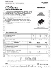 MHW1224 datasheet pdf Motorola